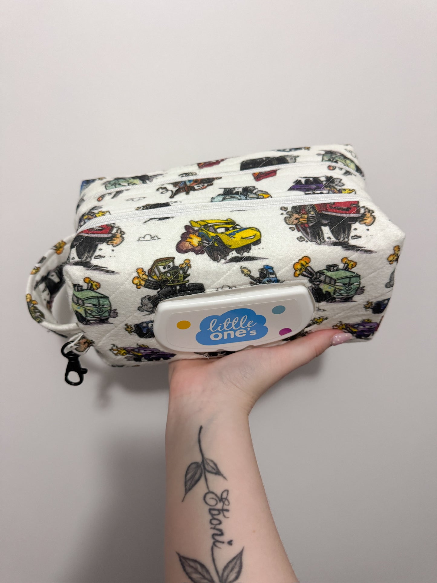 Racing Cars Print Essential Wipe Pouch