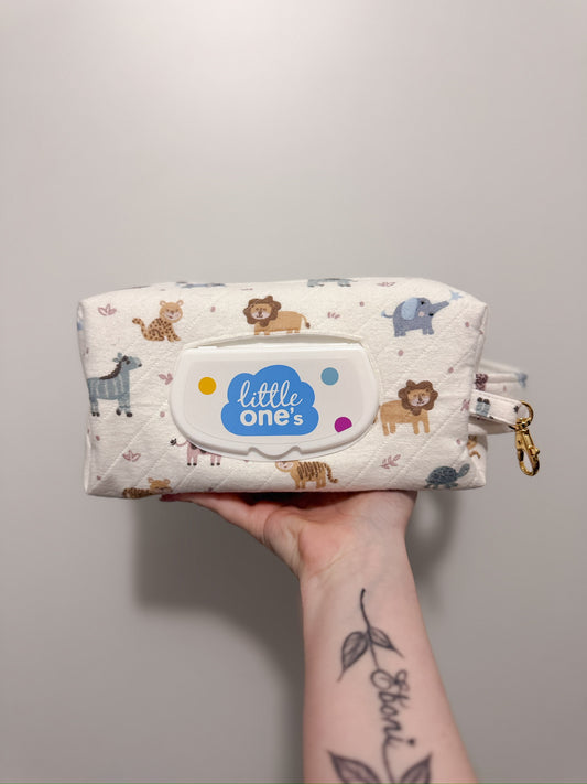 Safari Friends Print Essential Wipe Pouch