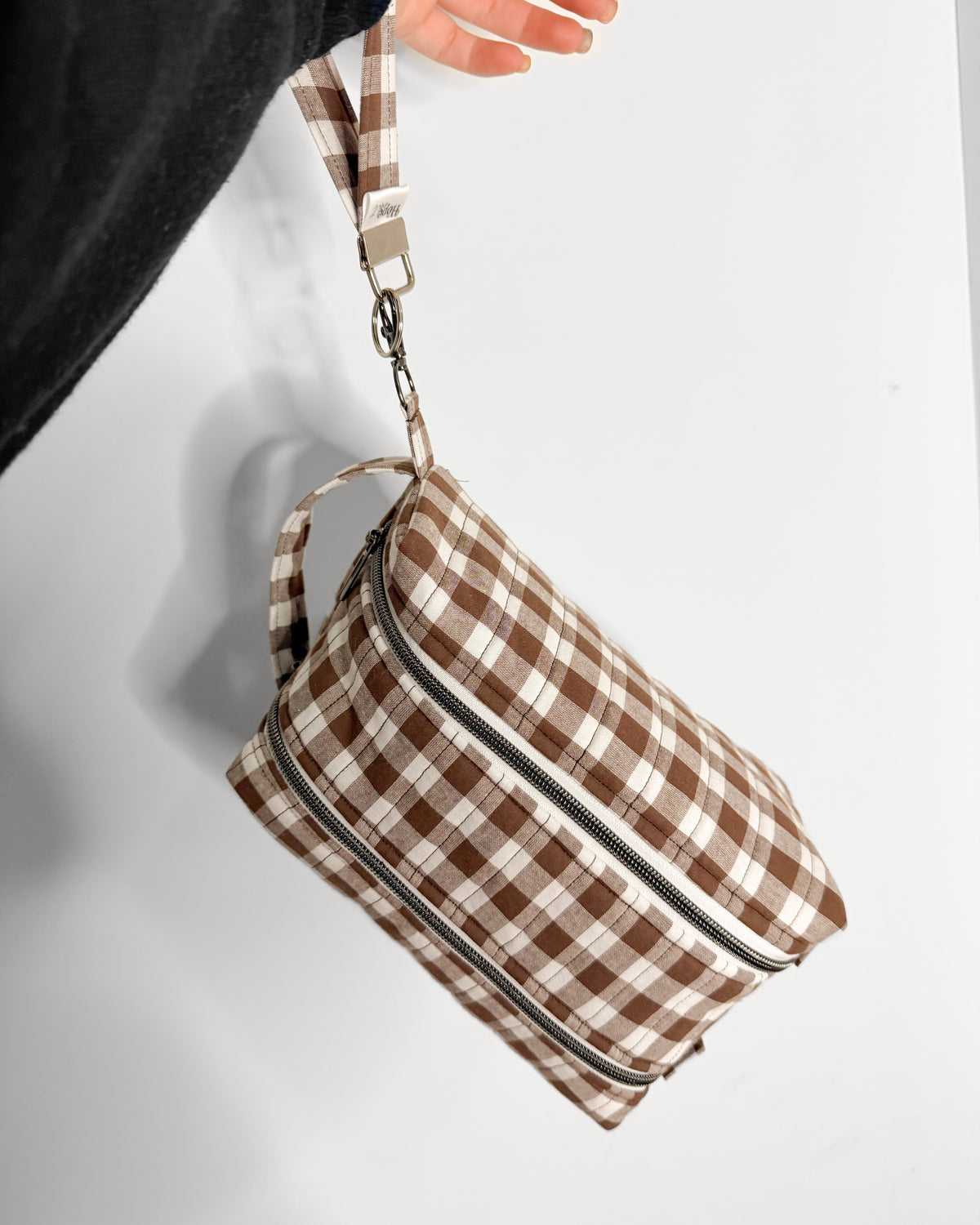 The Signature KeyFob Wristlet (Mama & Mini Sizes) – Choc Gingham
