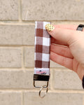 The Signature KeyFob Wristlet (Mama & Mini Sizes) – Choc Gingham