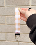 The Signature KeyFob Wristlet (Mama & Mini Sizes) – Cream Gingham
