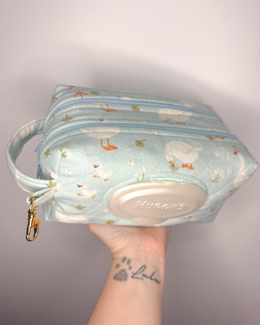 Silly Goose Print Essential Wipe Pouch