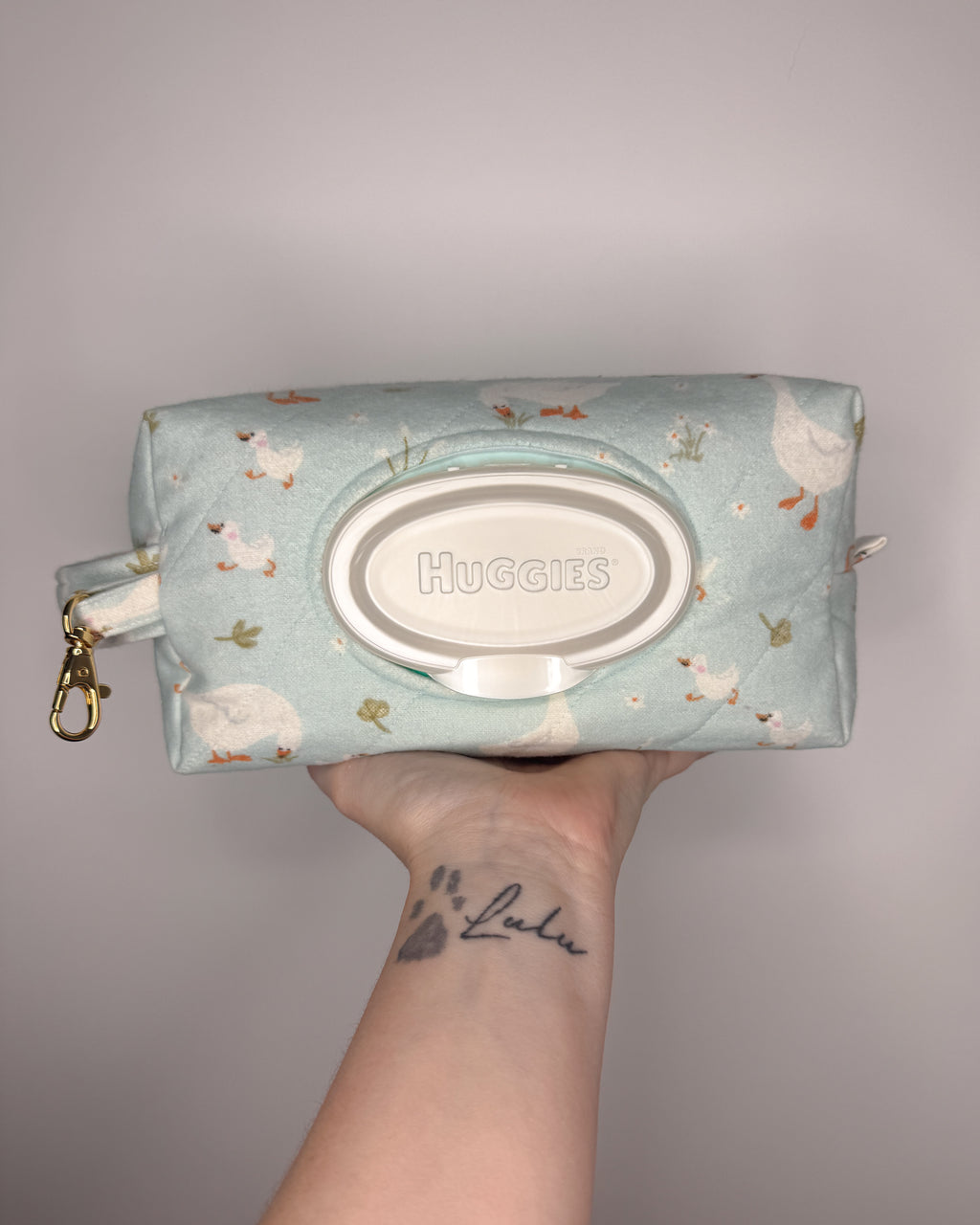 Silly Goose Print Essential Wipe Pouch