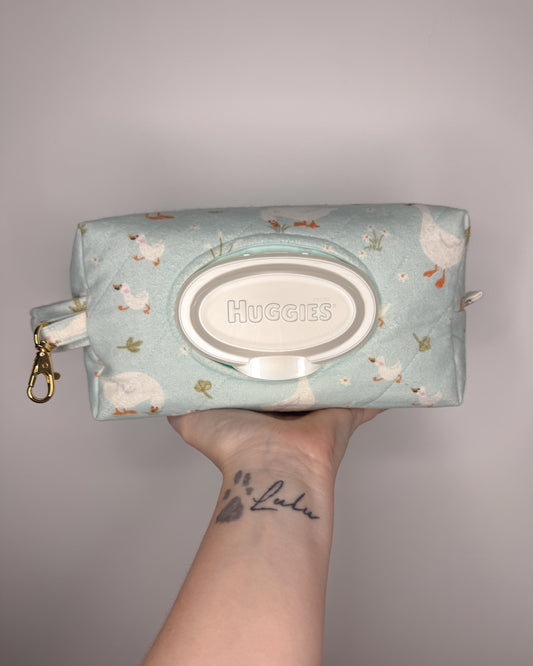 Silly Goose Print Essential Wipe Pouch