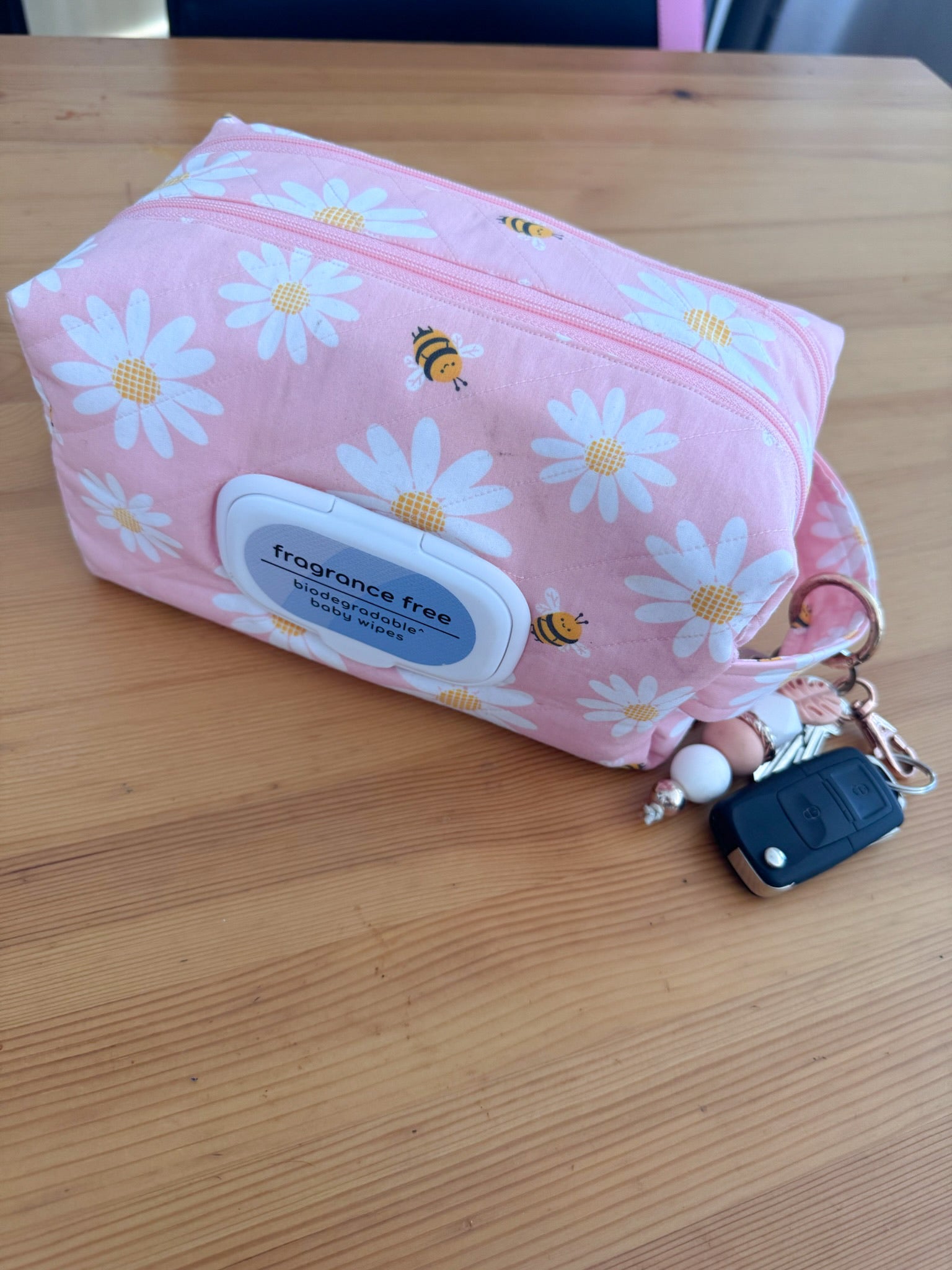 Daisy Bee’s Quilted Nappy & Wipe Pouch | Essential Baby Wipe Pouch