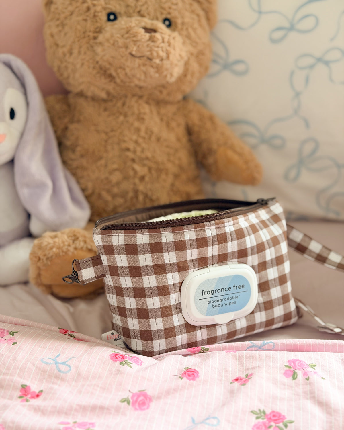 Mocha - Quick Zip Wipes Case
