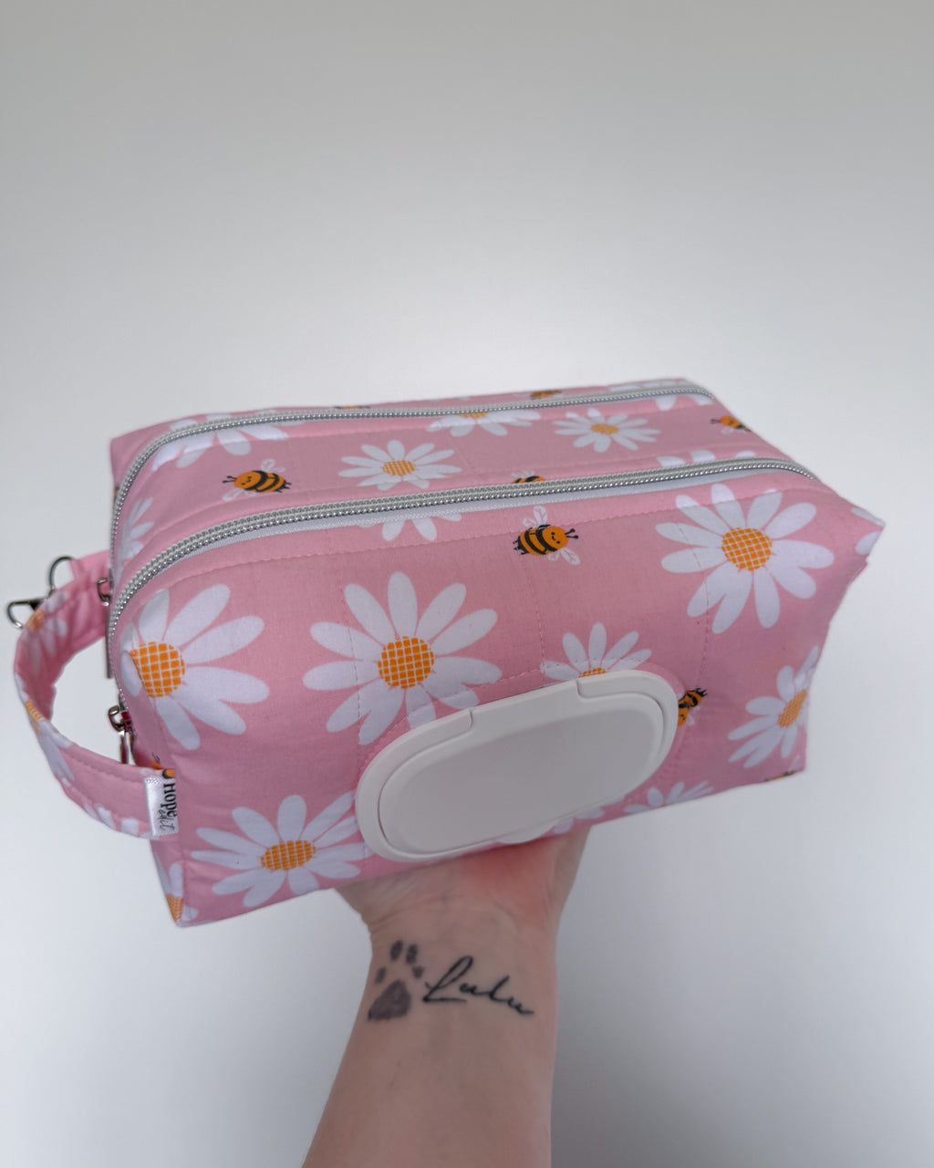 Daisy Bee’s Quilted Essential Nappy & Wipe Pouch
