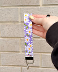 The Signature KeyFob Wristlet (Mama & Mini Sizes) – Purple Daisy
