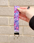 The Signature KeyFob Wristlet (Mama & Mini Sizes) – Purple Floral