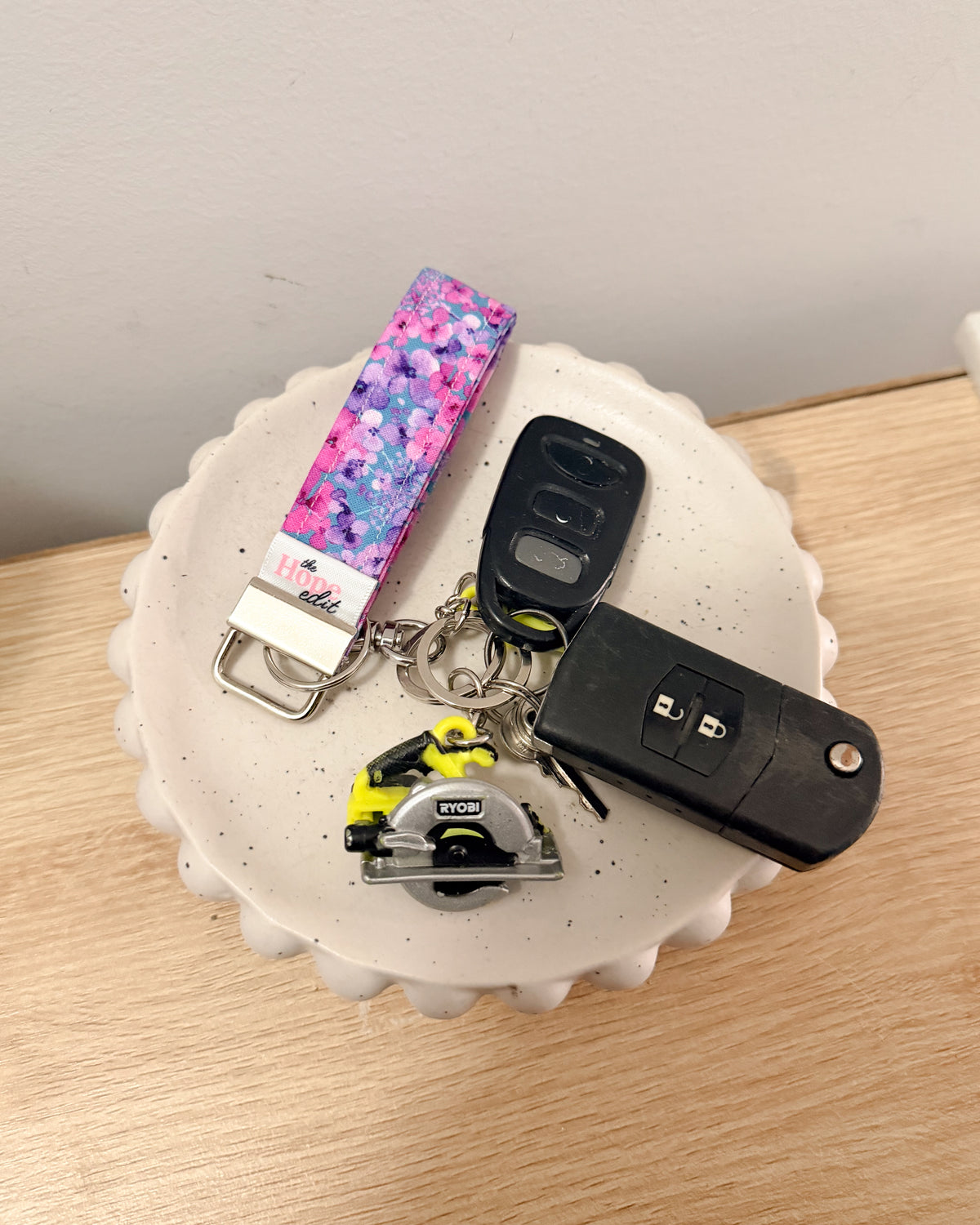 The Signature KeyFob Wristlet (Mama & Mini Sizes) – Purple Floral