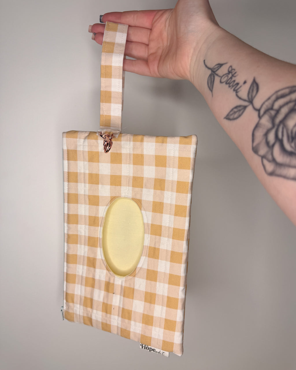B Grade - Cream Beige Print | Quick-Zip Wipe Case