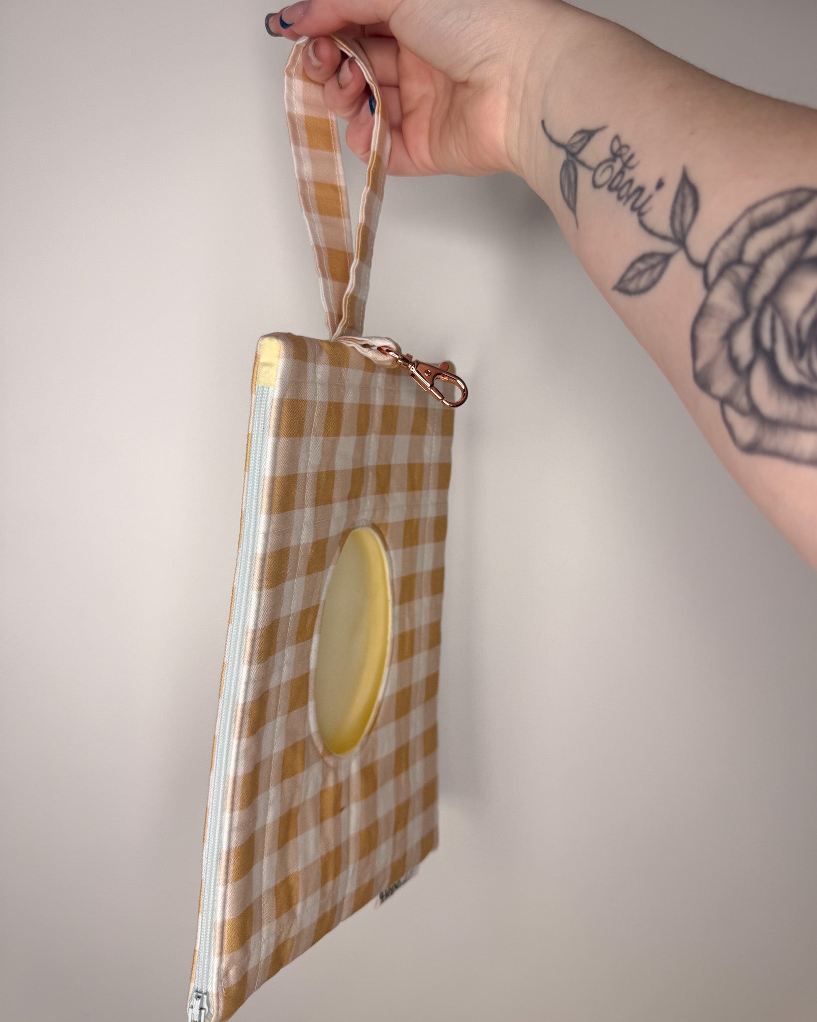 B Grade - Cream Beige Print | Quick-Zip Wipe Case